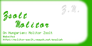 zsolt molitor business card